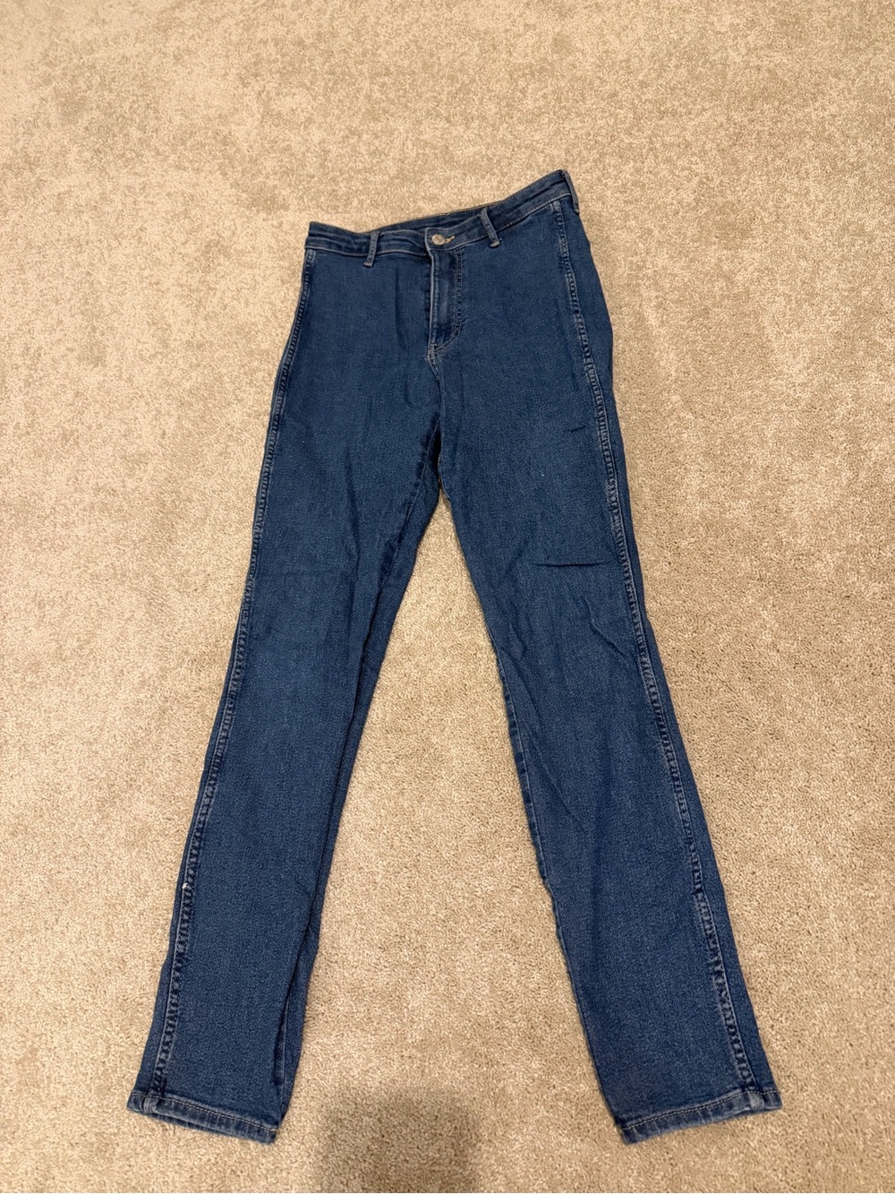 H&M Dark Blue Straight Leg Jeans